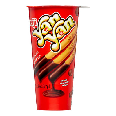Meiji Yan Yan Chocolate Creme Cracker Stick with Dip