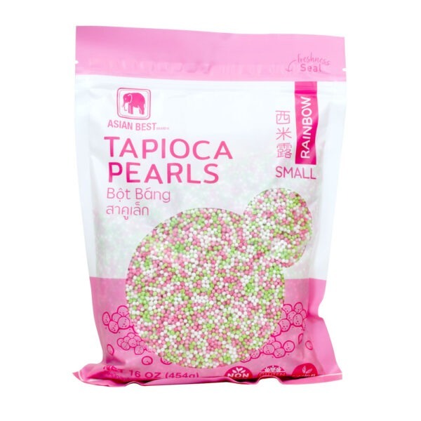 Asian Best Rainbow Tapioca Pearls (Small)