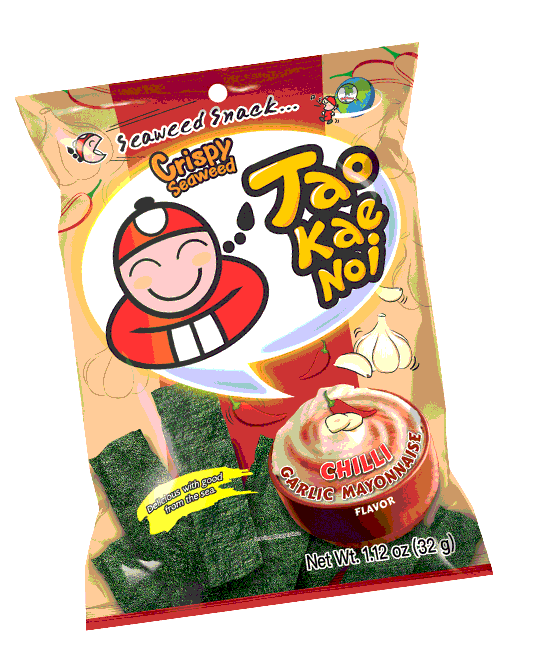 Tao Kae Noi Crispy Seaweed Snack Chilli Garlic Mayonnaise Flavour