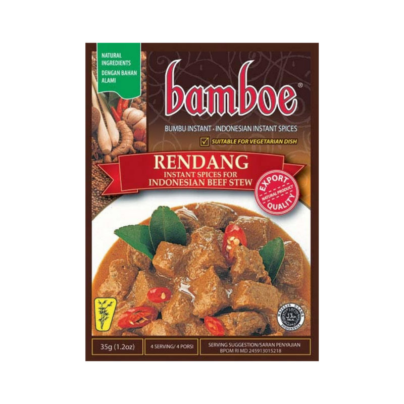 Bamboe Rendang Instant Spices for Indonesian Beef Stew