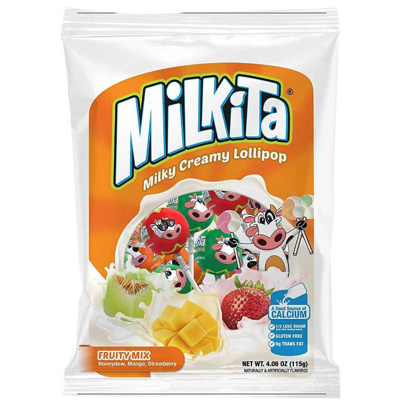 Milkita Creamy Lollipop Fruity Mix Candy