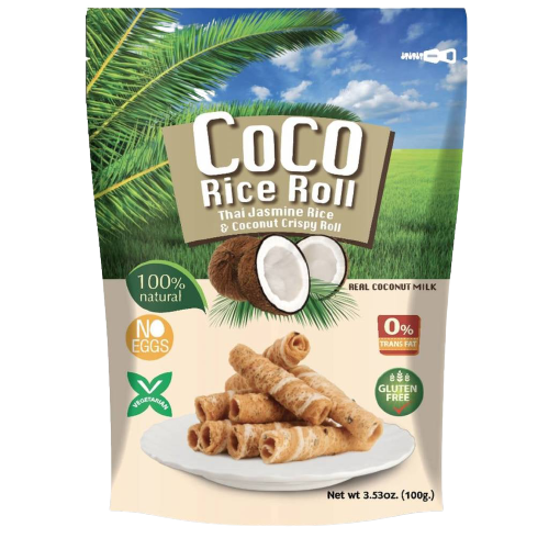Coco Rice Roll Thai Jasmine Rice & Coconut Crispy Roll