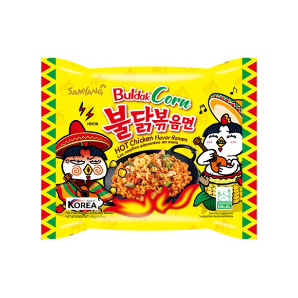 Samyang Buldak Artificial Spicy Chicken Ramen Corn Flavor