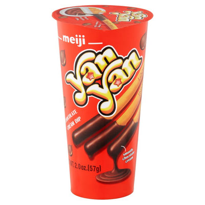 Meiji Yan Yan Chocolate Creme Cracker Stick with Dip