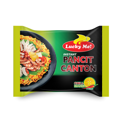 Lucky Me Pancit Canton Chow Mein Noodles Chilimansi Flavor