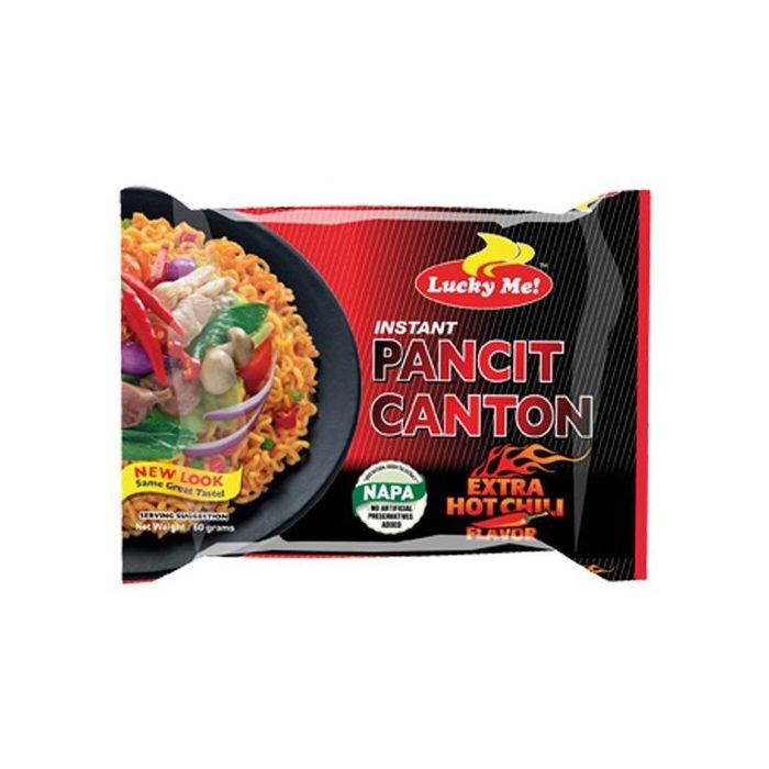 Lucky Me Instant Pancit Canton Extra Hot Chili Flavor