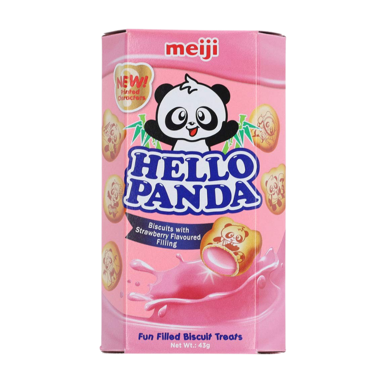 Meiji Hello Panda Strawberry Creme