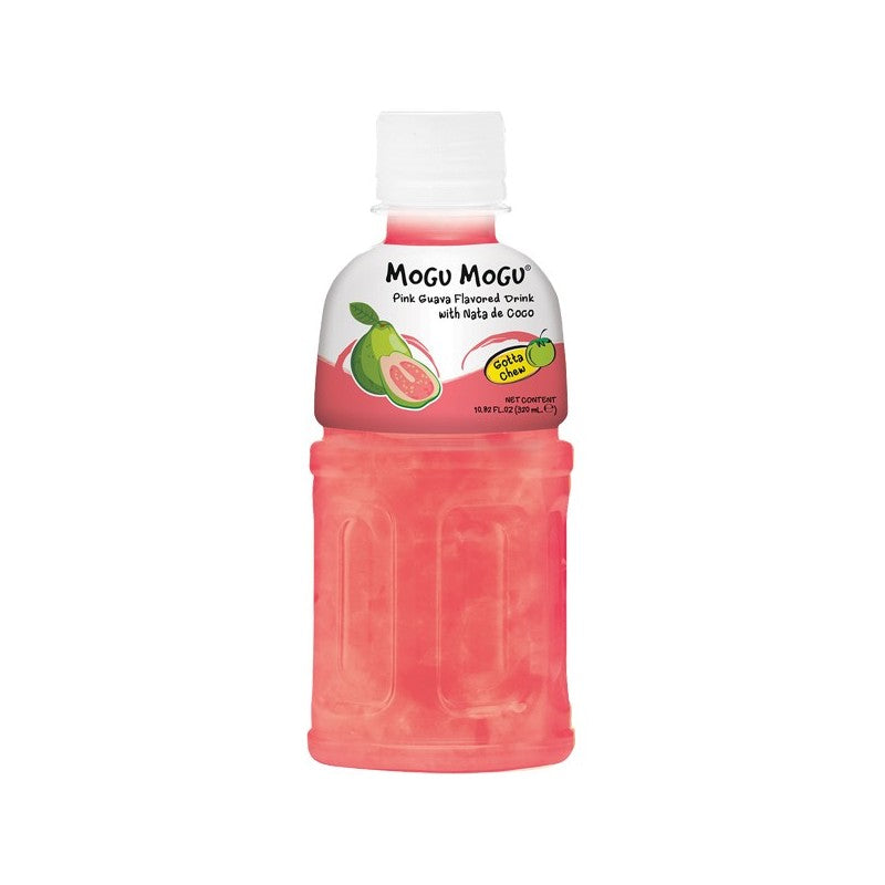 Mogu Mogu Pink Guava Flavored Drink with Nata de Coco