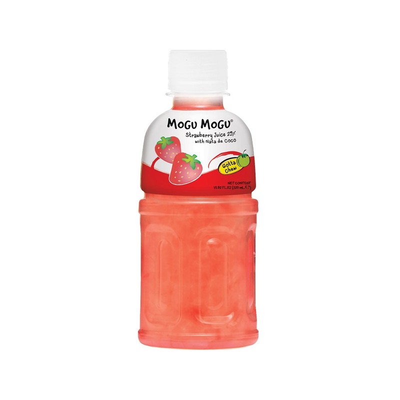 Mogu Mogu Strawberry Juice with Nata de Coco