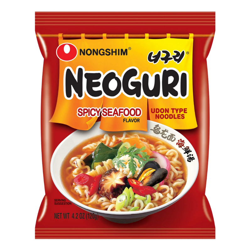 Nongshim Neoguri Udon Type Noodles Spicy Seafood Flavour | SouthEATS