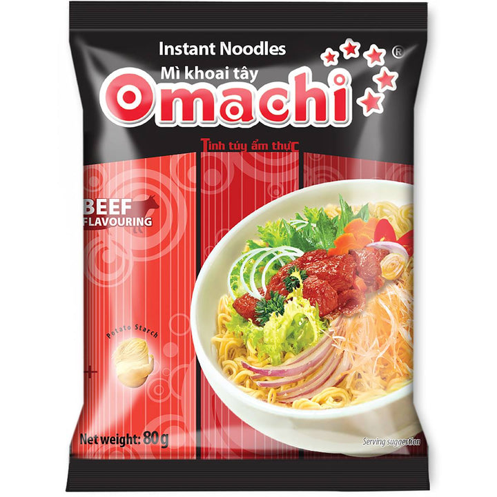 Omachi Instant Noodles Beef Flavor