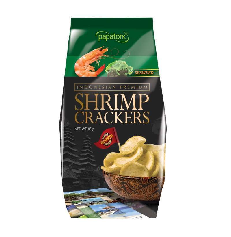 Papatonk Indonesian Premium Shrimp Crackers Seaweed