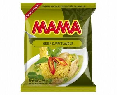 Mama Oriental Style Instant Noodles Green Curry Flavor (Jumbo Pack)