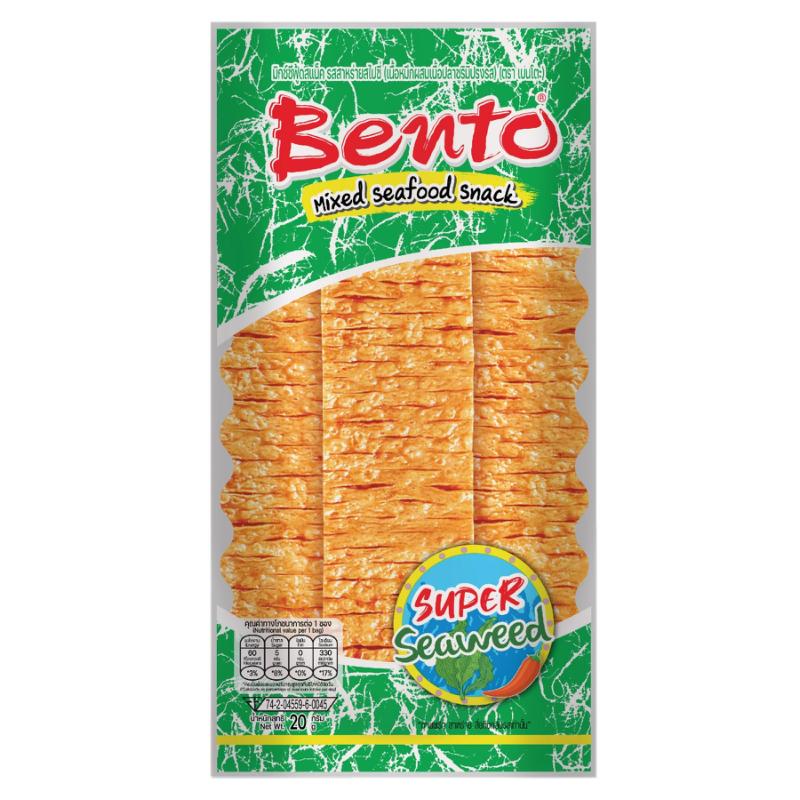 Bento Squid Seafood Snack Spicy Seaweed Flavour