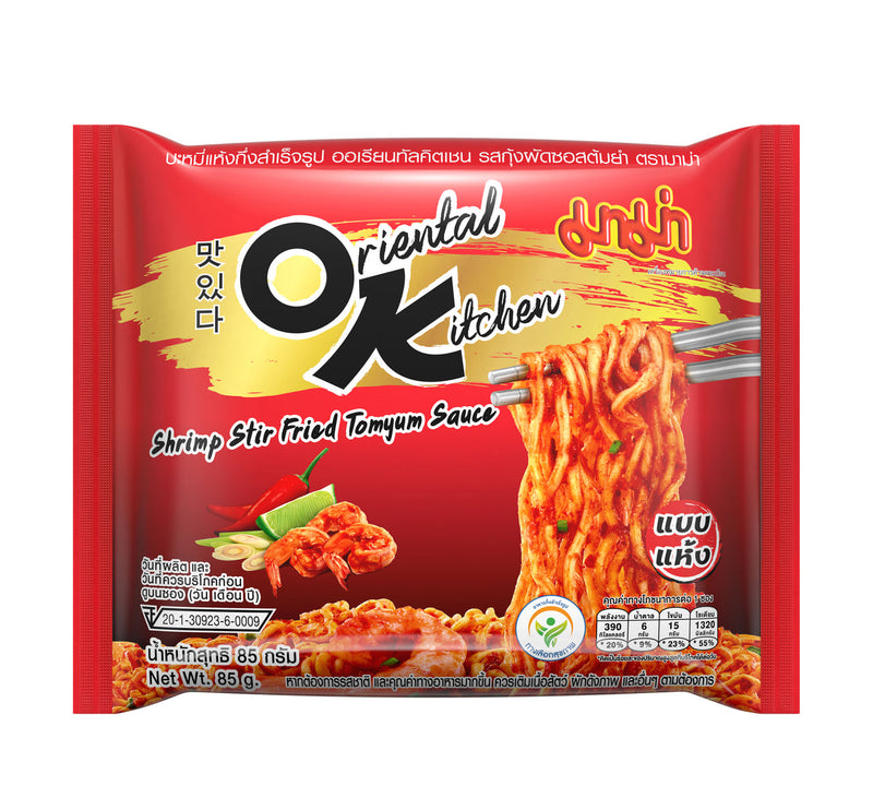 Mama Oriental Style Instant Noodles Shrimp Stir-Fried Tomyum Sauce Flavor