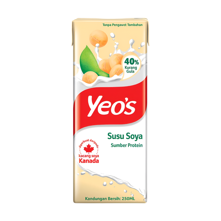 A 250 mL carton of Yeo&